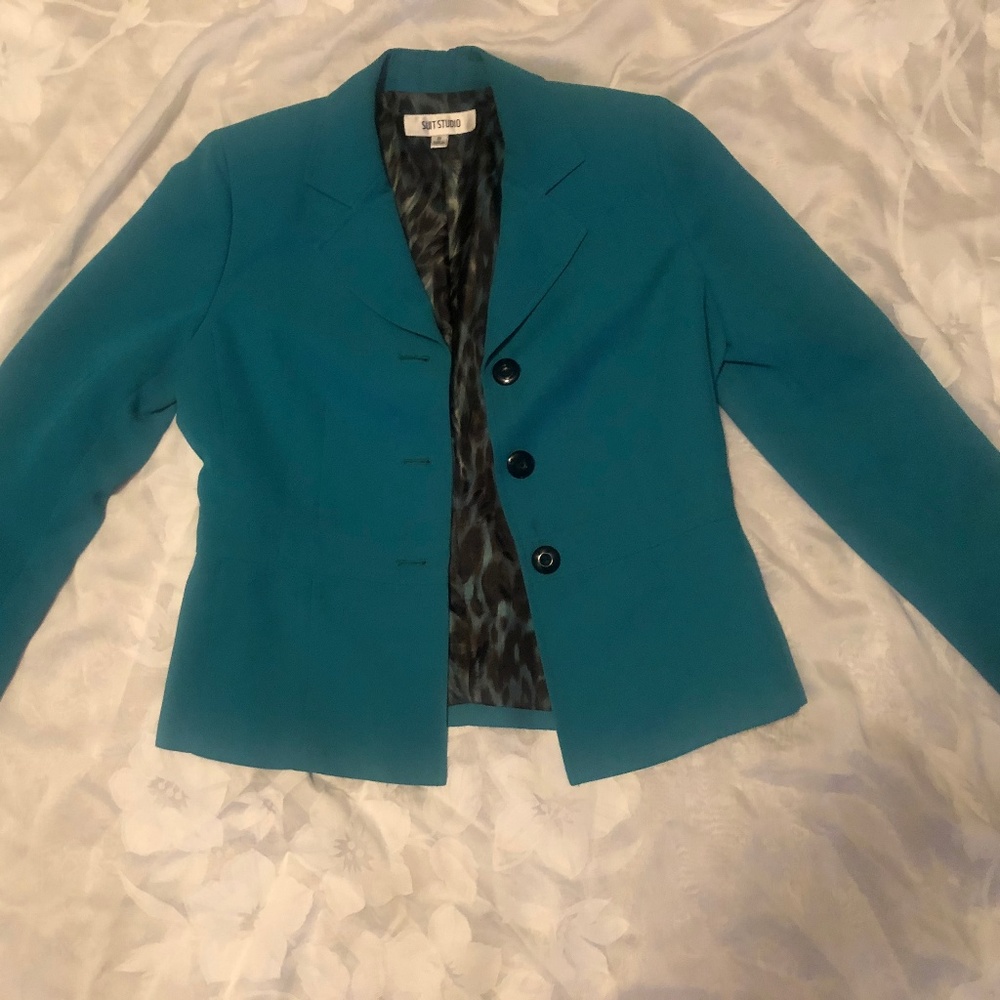 Teal Suit Studio Blazer